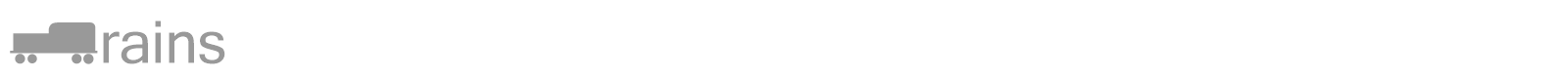 Trains font preview